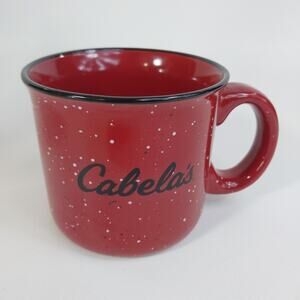 Cabela's Red Speckled 16 Ounce Coffee Mug Cup Large 2022